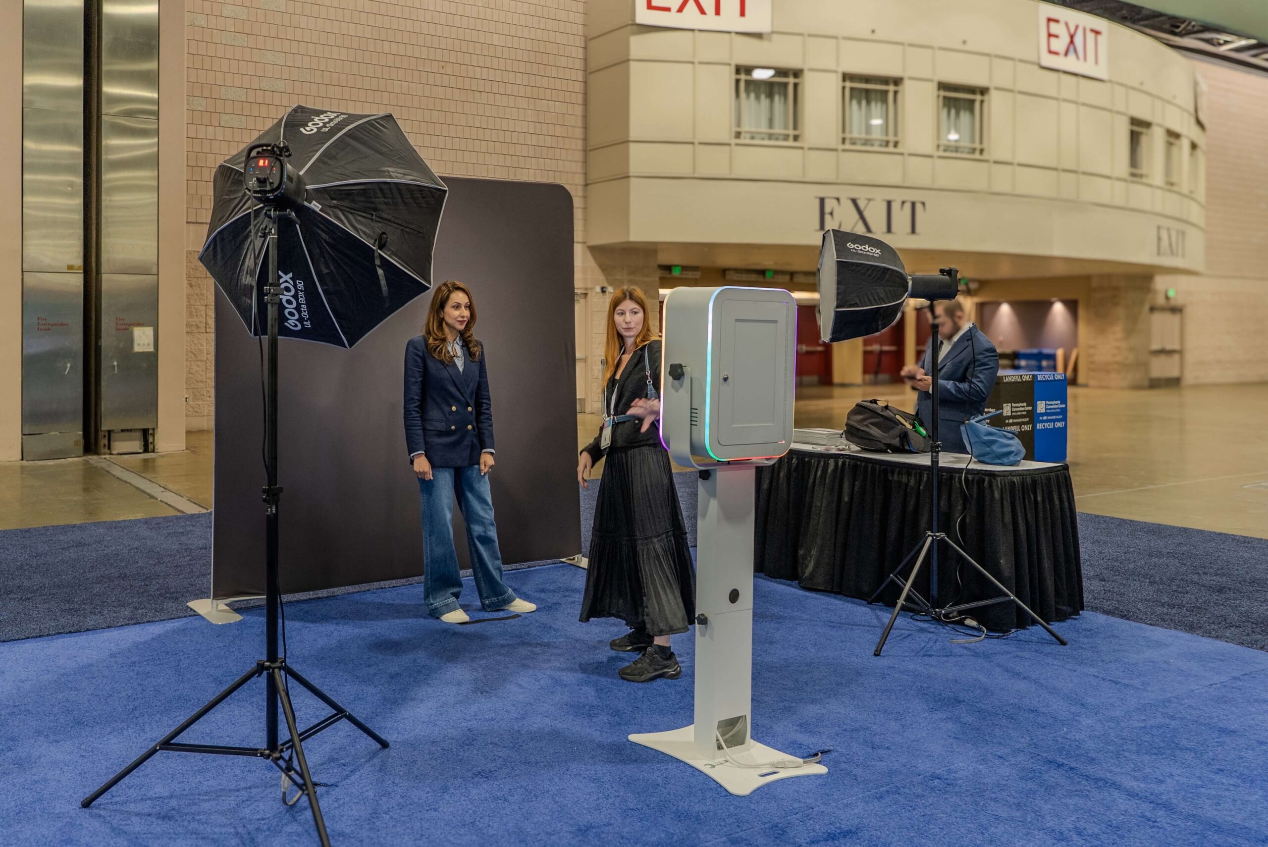 headshot booth station at the pa convention center at DIA 2026